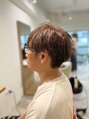 20代30代40代◎似合わせ刈り上げセンターパートフェザーパ