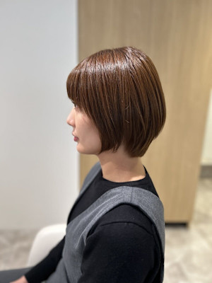 20代30代40代似合わせカットイメチェンオリーブグレーショ