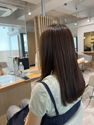 20代30代40代◎似合わせカットココアベージュロング小顔ヘ