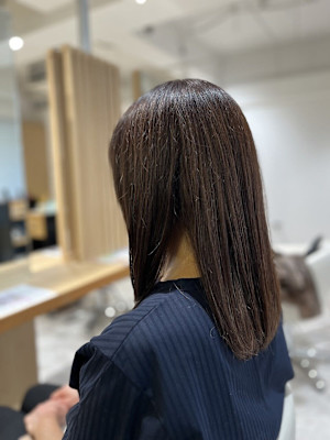 20代30代40代◎似合わせカットココアベージュ小顔ロング