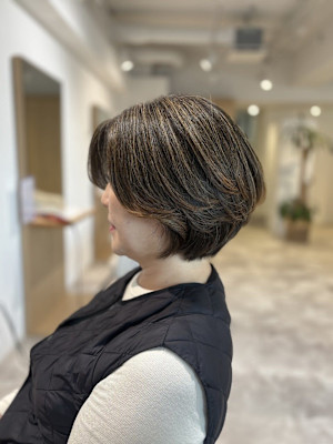 20代30代40代◎似合わせカット丸みと品のある大人小顔ショ