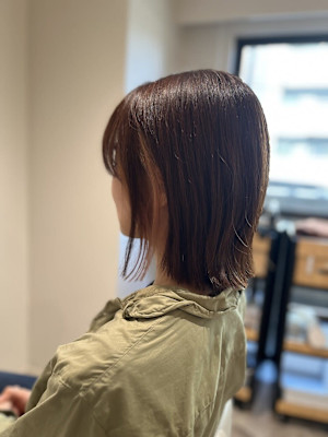 20代30代40代◎似合わせカットココアベージュ小顔インナー