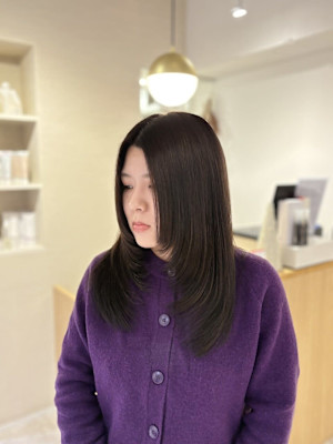 20代30代40代◎似合わせカット小顔顔まわりレイヤーロング