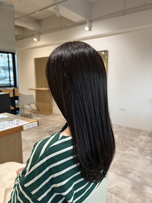 20代30代40代◎似合わせカット黒髪小顔ストレートロング