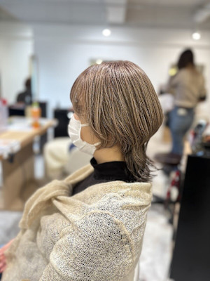 20代30代40代◎似合わせカットクラゲヘアー明るめ白髪染め