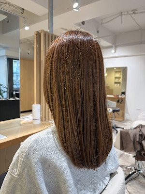 20代30代40代◎似合わせカット小顔ココアベージュストレー