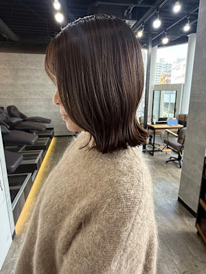 大人可愛い◎イメチェン似合わせカット◎ボブルフ外ハネ