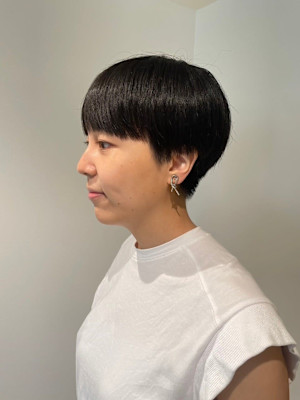 20代30代40代イメチェン似合わせカットフルバングマッシュ