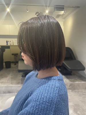 20代30代40代◎イメチェン似合わせカットベージュボブ