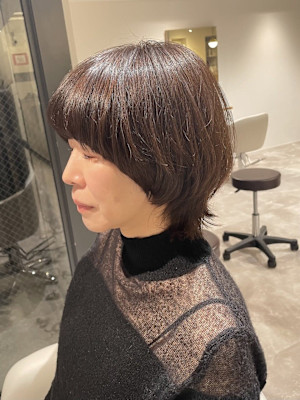 20代30代40代イメチェン似合わせカットマッシュウルフフル