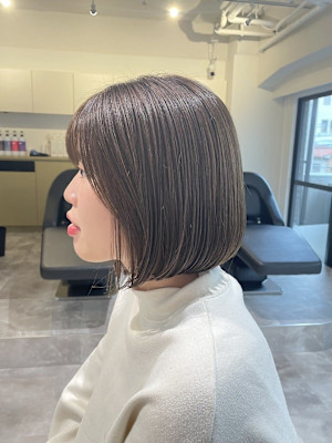 20代30代40代◎イメチェン似合わせカットピンクベージュボ