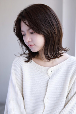 大人可愛い◎20代30代40代似合わせカットミディアムイメチ