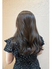 透明感カラー　ロング　艶カラー　巻き髪　ヘッドスパ　福岡別府
