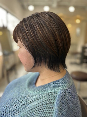 大人可愛い◎20代30代40代ショートヘアハイライトシアーカ