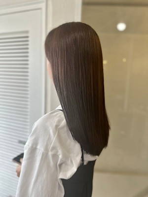 大人可愛い◎20代30代40代ロングヘアブラウンシアーカラー