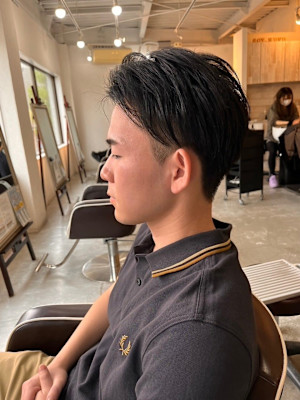【soy-kufu】MEN'S HAIRアッシュブラックカル