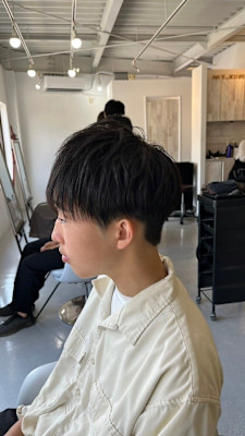 【soy-kufu】MEN'S HAIRアッシュブラックカル