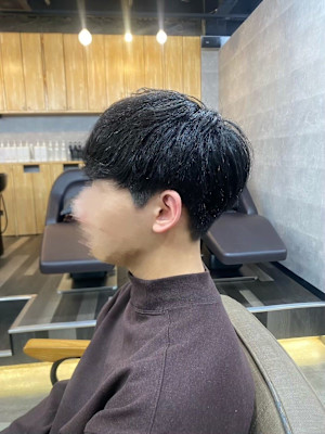 20代30代40代◎ツーブロックマッシュ韓国マッシュブルーブ