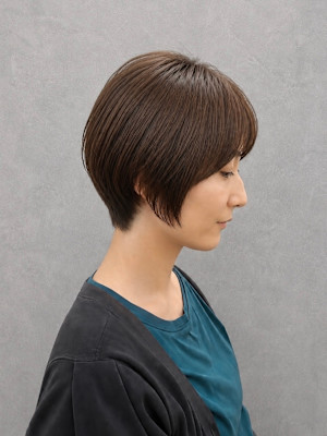 【横顔美人】上品&ナチュラルな丸みショート
