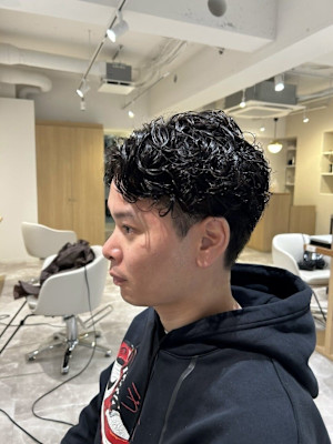 メンズ 20代30代40代◎似合わせニュアンスパーマブルーブ