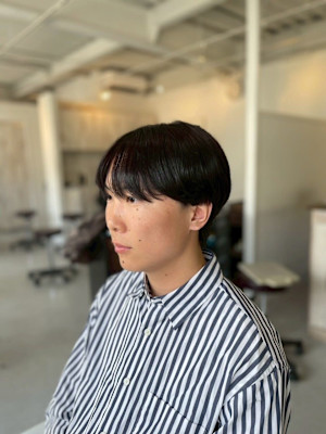 20代30代40代◎MENS’HAIR韓国マッシュブルーブラ
