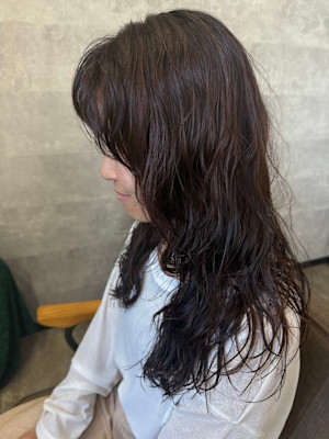 20代30代40代美髪イメチェンロングニュアンスパーマ艶髪大
