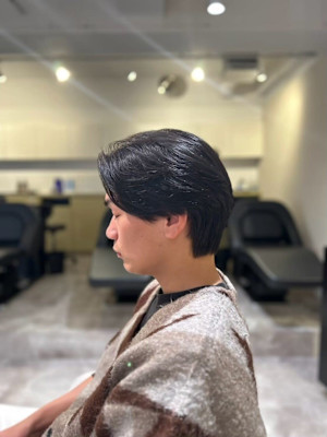 20代30代40代◎MENS’HAIR韓国マッシュブルーブラ