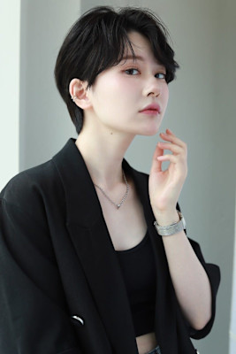 大人可愛い◎似合わせカットイメチェンフルバングショート