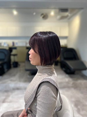 20代30代40代◎チェリーブラウン似合わせカットショートヘ
