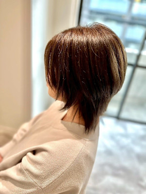 大人可愛い◎似合わせカットイメチェンフルバングショート