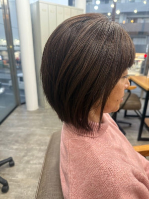 大人可愛い◎似合わせカットイメチェンフルバングショート