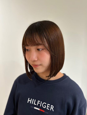 20代30代40代◎似合わせカットチェリーブラウンショートカ