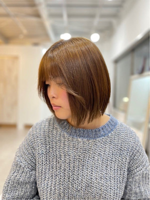 20代30代40代50代艶髪美髪明るめカラーハイライト艶ボブ
