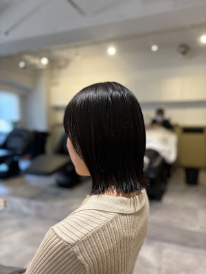 20代30代40代◎似合わせカット小顔ナチュラル黒髪ミディア