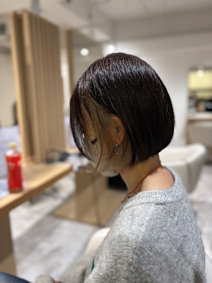 20代30代40代◎似合わせカット大人ガーリーダークアッシュ