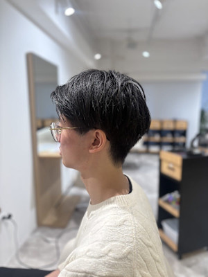 20代30代40代◎似合わせカットツーブロ刈り上げセンターパ
