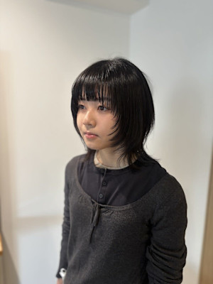似合わせカット伸ばしかけも可愛いショートウルフ/ウルフカット
