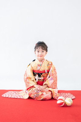 【七五三】７歳ヘアセット＆メイク＆着付け