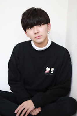 MEN'SHAIR束感ショートアッシュブラックマッシュパーマ