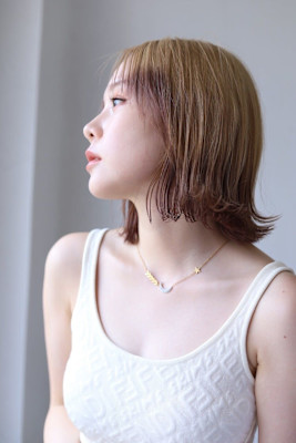 大人可愛い20代30代40代グレーベージュグラデーションカラ
