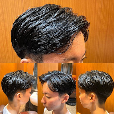 銀座 理容室 ツーブロナチュラルスタイル