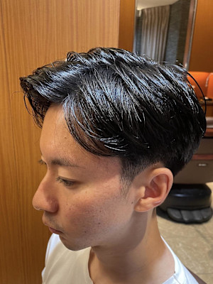 銀座 理容室 ツーブロナチュラルスタイル
