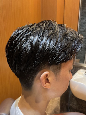 銀座 理容室 ツーブロナチュラルスタイル