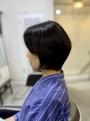 大人可愛い◎20代30代40代黒髪似合わせカットイメチェンシ