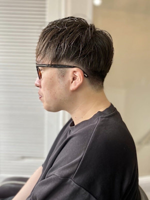 【soy-kufu】MEN'S HAIRマッシュパーマアッシ