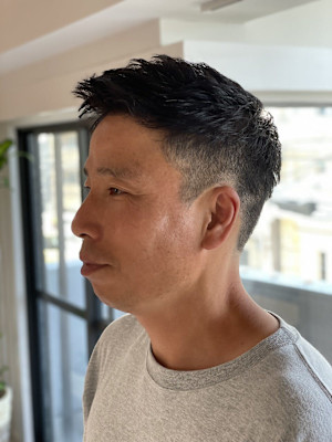 【soy-kufu】MEN’S HAIR束感ショートアッシュ