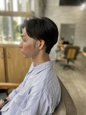 【soy-kufu】MEN'S HAIRアッシュブラック束感