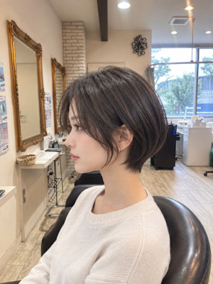 ショートボブ×暗髪[ショートボブ 錦糸町]