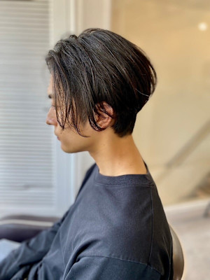 【soy-kufu】MEN'S HAIRショートボブアッシュ