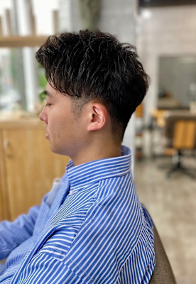【soy-kufu】MEN'S HAIRマッシュパーマアッシ